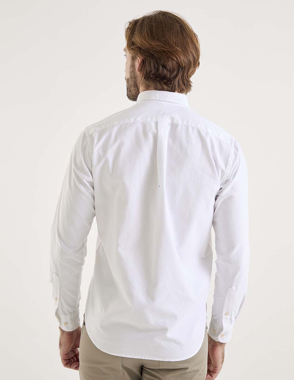 Camisa casual de algodón manga larga para hombre 2