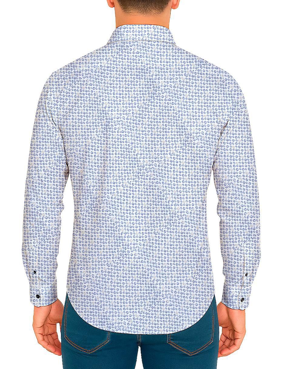 Camisa casual de algodón manga larga para hombre 2