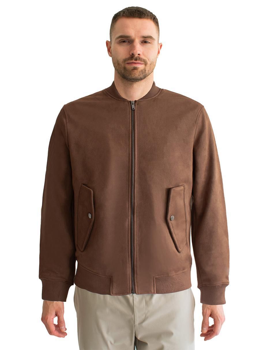 Chamarra casual impermeable con bolsillos para hombre
