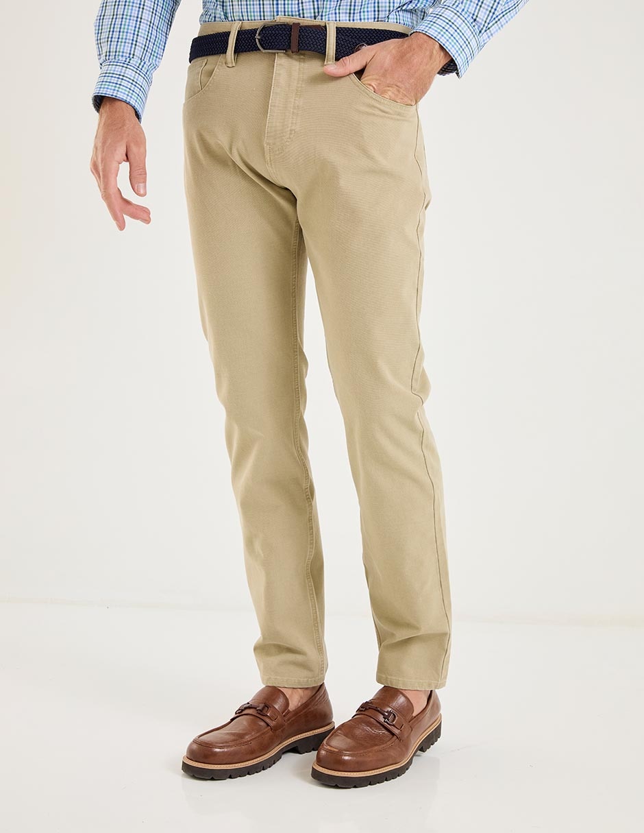 Pantalón recto de algodón para hombre 1