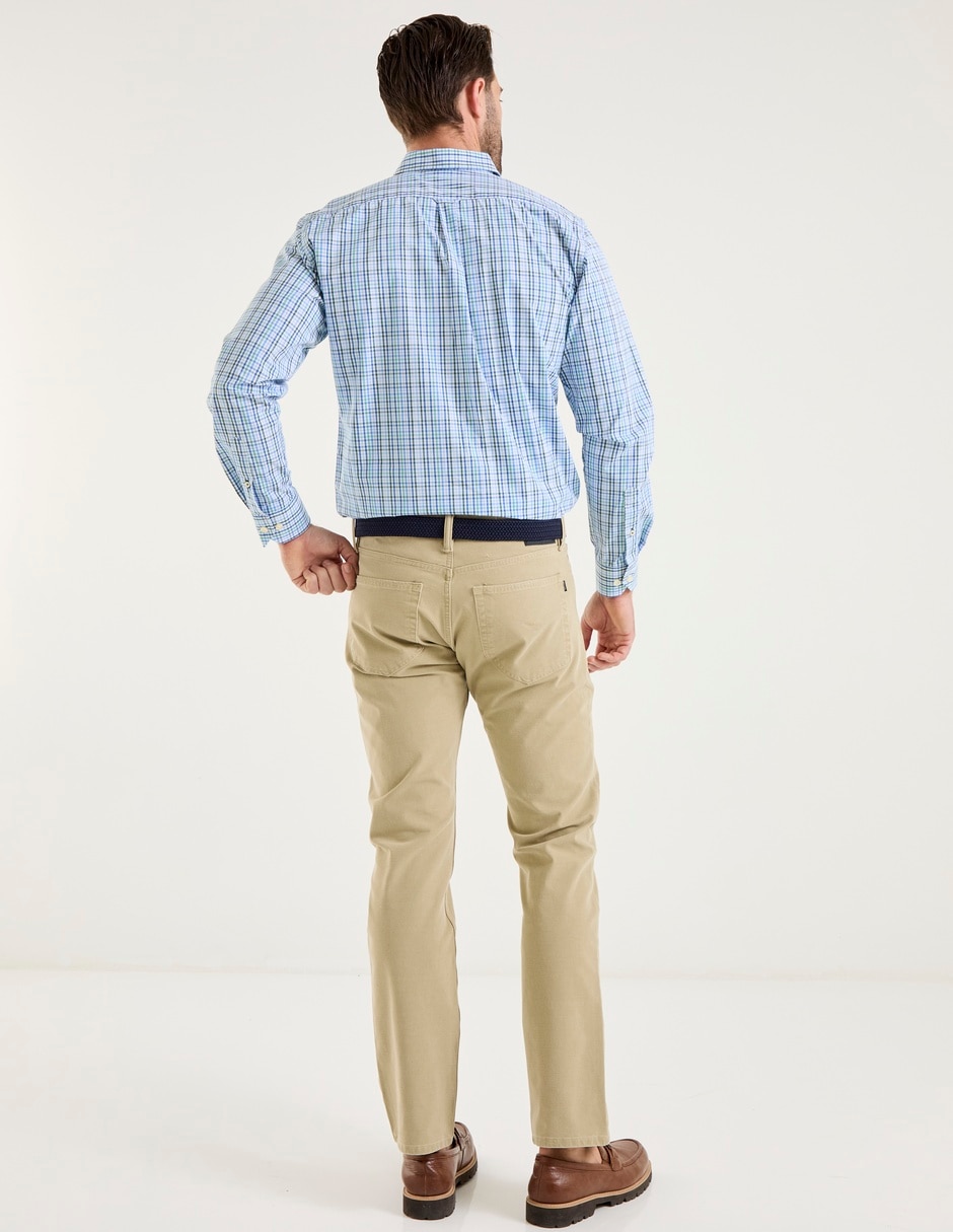 Pantalón recto de algodón para hombre 2