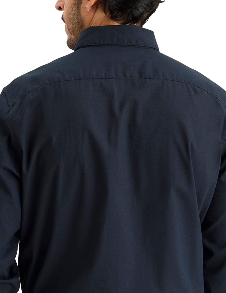 Camisa de vestir de algodón manga larga para hombre 4
