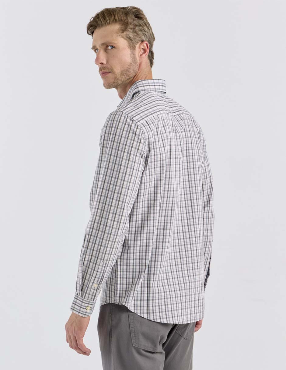 Camisa casual de algodón manga larga para hombre 2