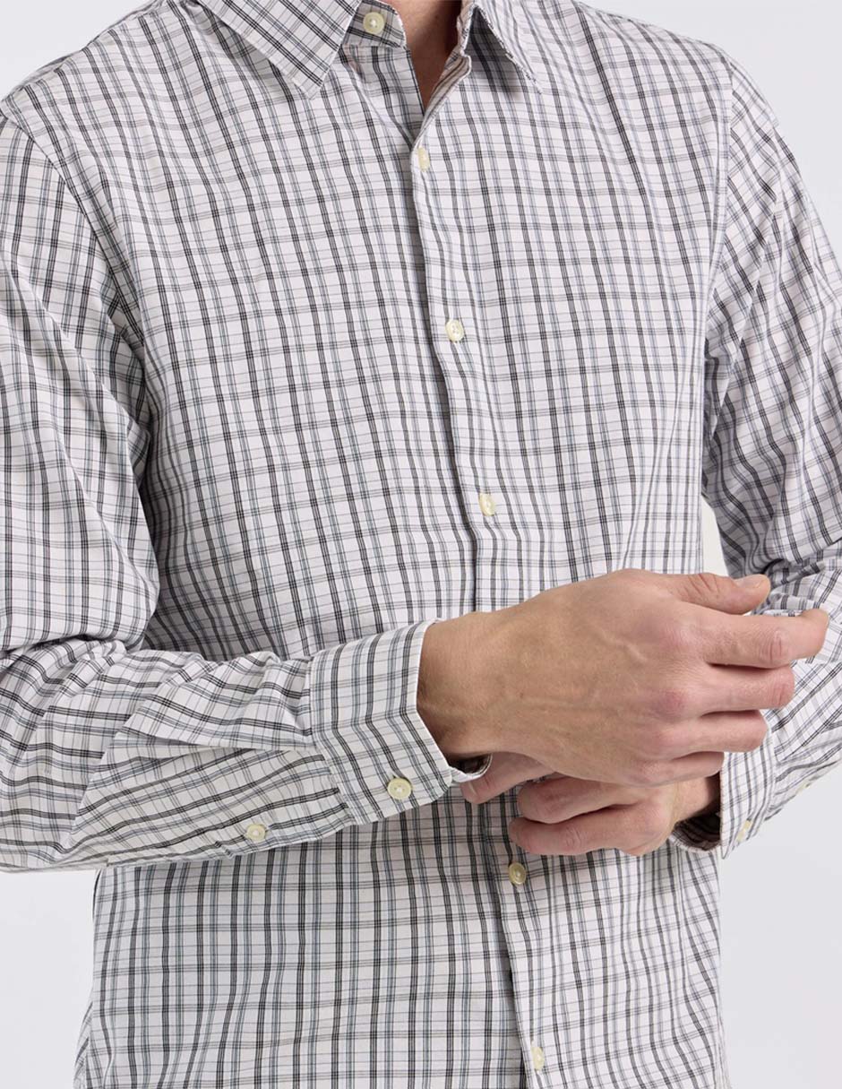 Camisa casual de algodón manga larga para hombre 4
