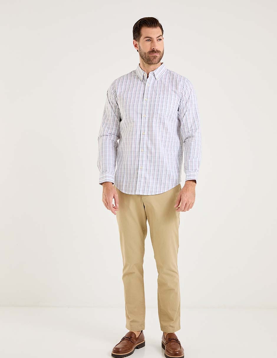 Camisa casual de algodón manga larga para hombre 3