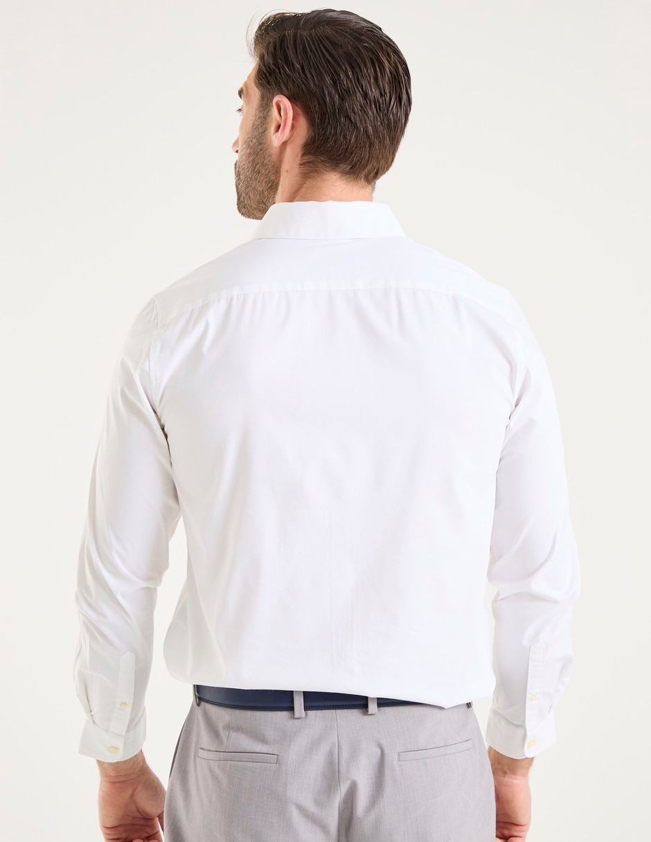 Camisa de vestir de algodón manga larga para hombre 2