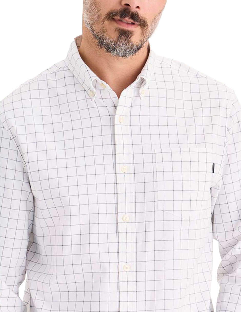 Camisa casual de algodón manga larga para hombre 2