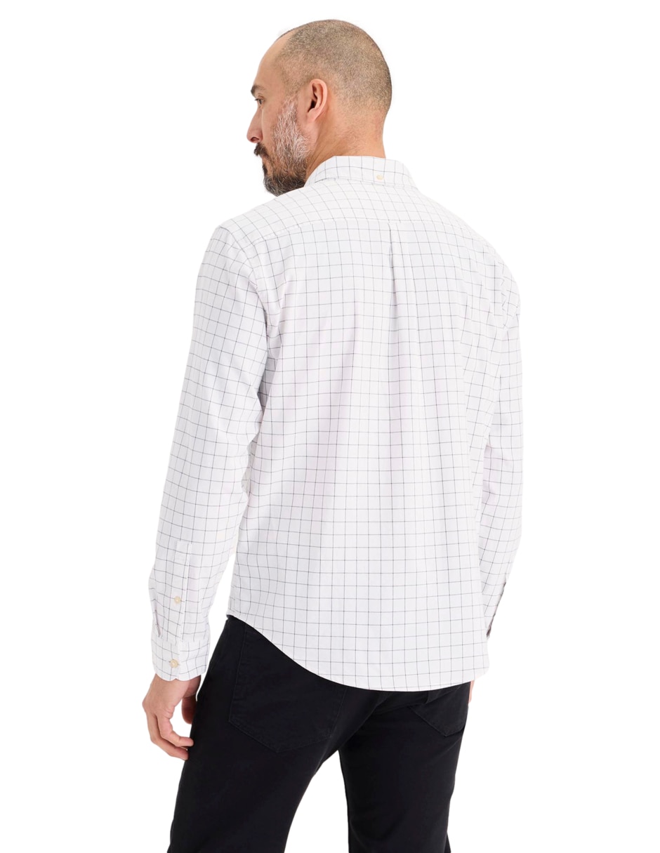 Camisa casual de algodón manga larga para hombre 3