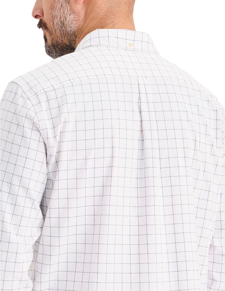 Camisa casual de algodón manga larga para hombre 4
