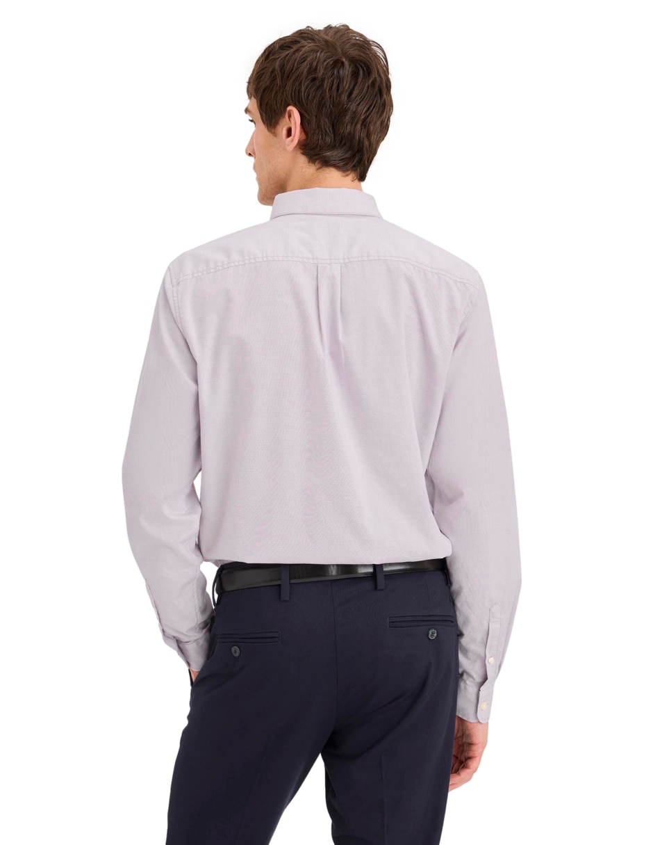 Camisa de vestir de algodón manga larga para hombre 2