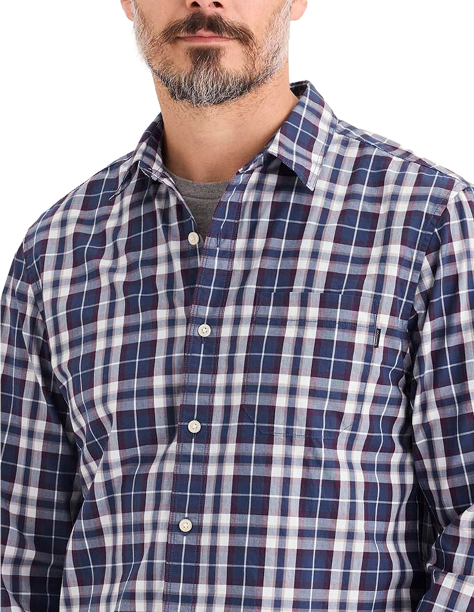 Camisa casual de algodón manga larga para hombre 2