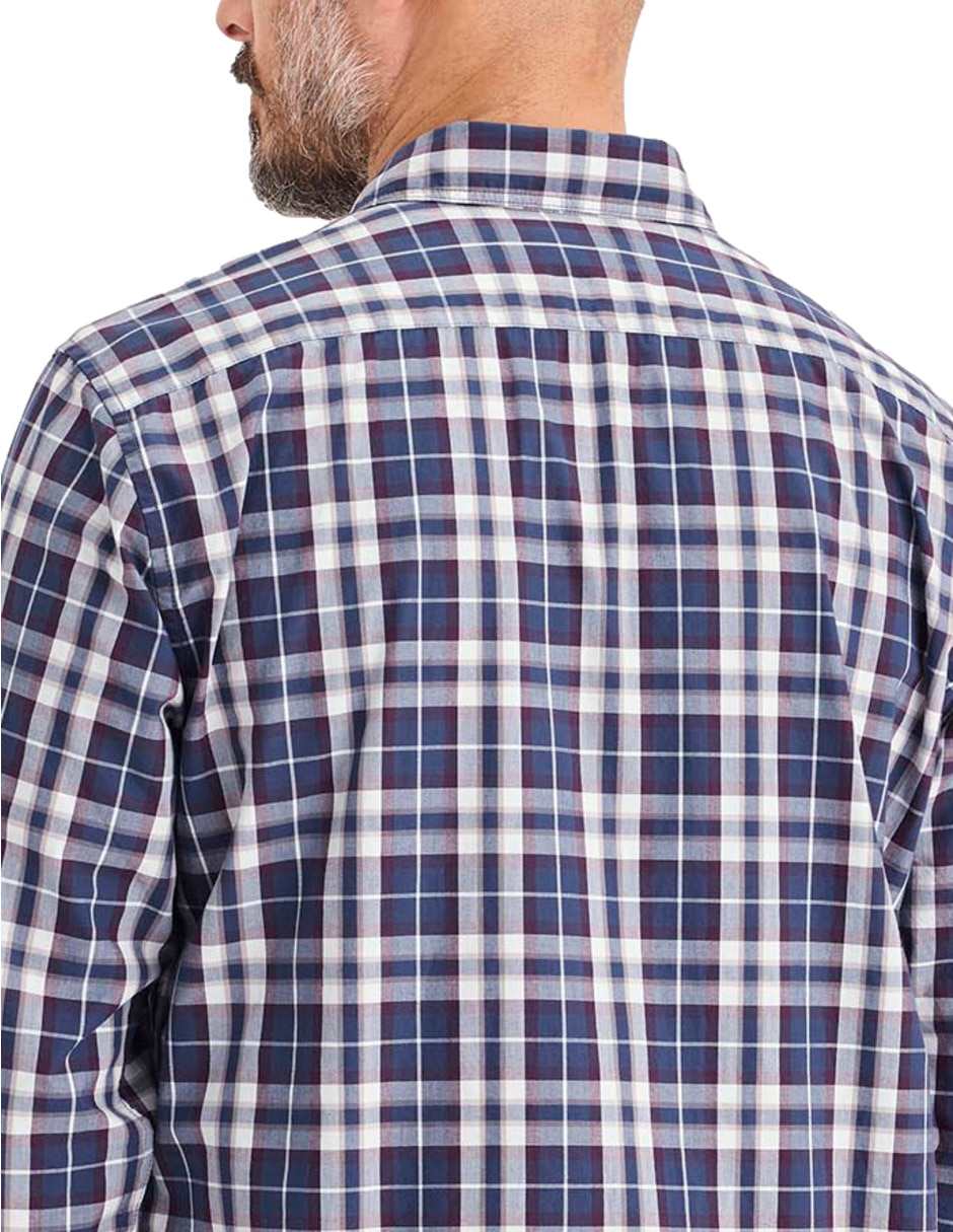 Camisa casual de algodón manga larga para hombre 4