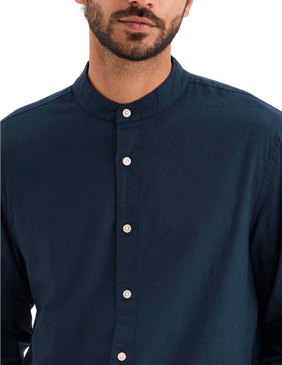 Camisa casual de algodón manga larga para hombre 2