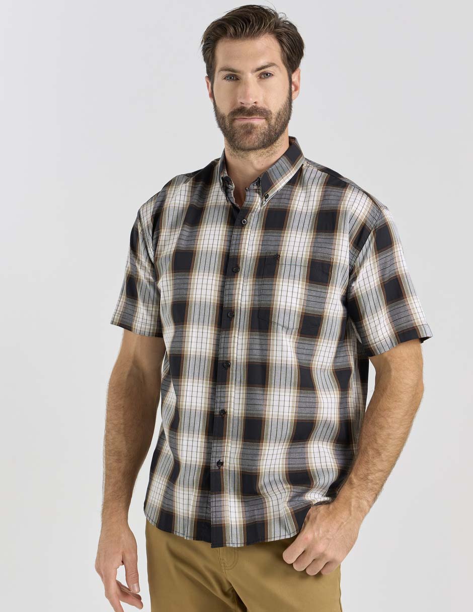 Camisa casual de algodón manga corta para hombre Camisa casual de algodón manga corta para hombre