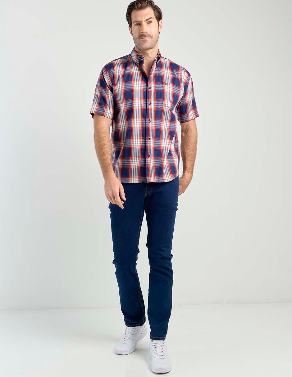 Camisa casual de algodón manga corta para hombre 2