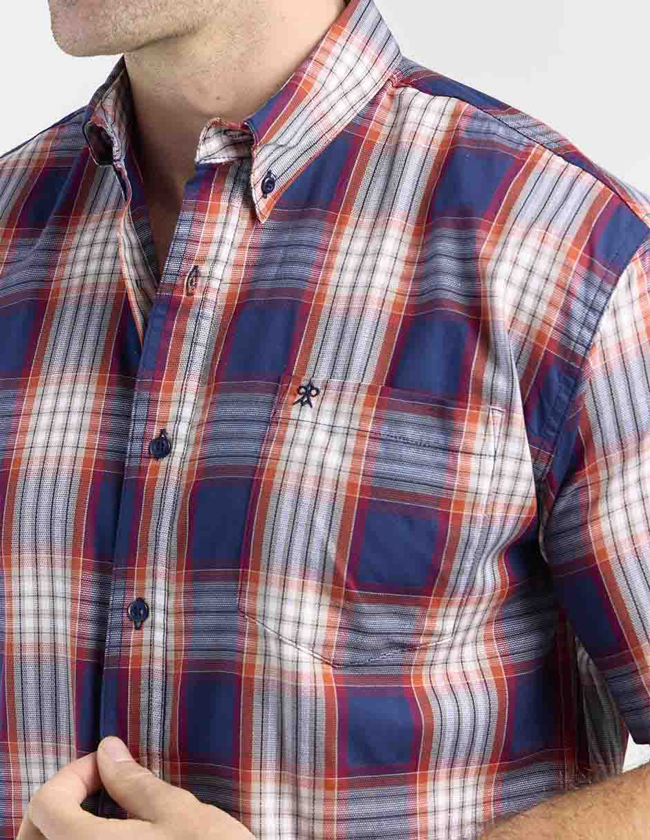 Camisa casual de algodón manga corta para hombre 4