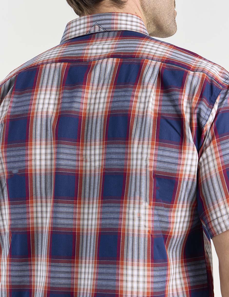 Camisa casual de algodón manga corta para hombre 5