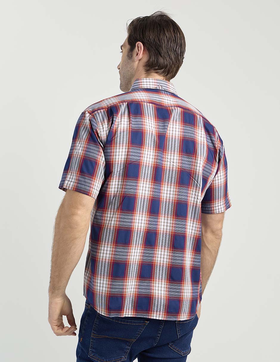 Camisa casual de algodón manga corta para hombre 6