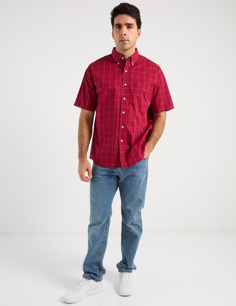Camisa casual de algodón manga corta para hombre 3