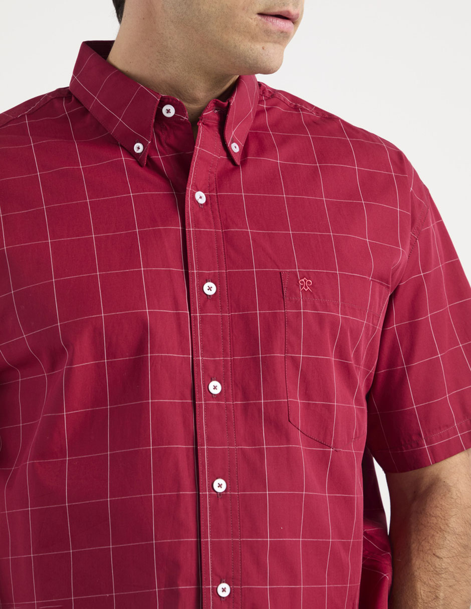 Camisa casual de algodón manga corta para hombre 4