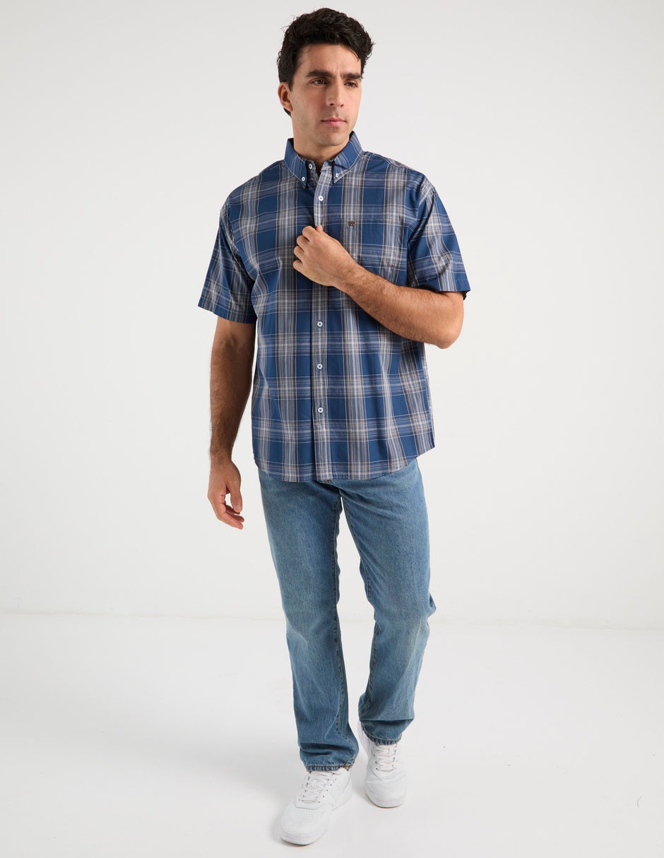 Camisa casual de algodón manga corta para hombre 3