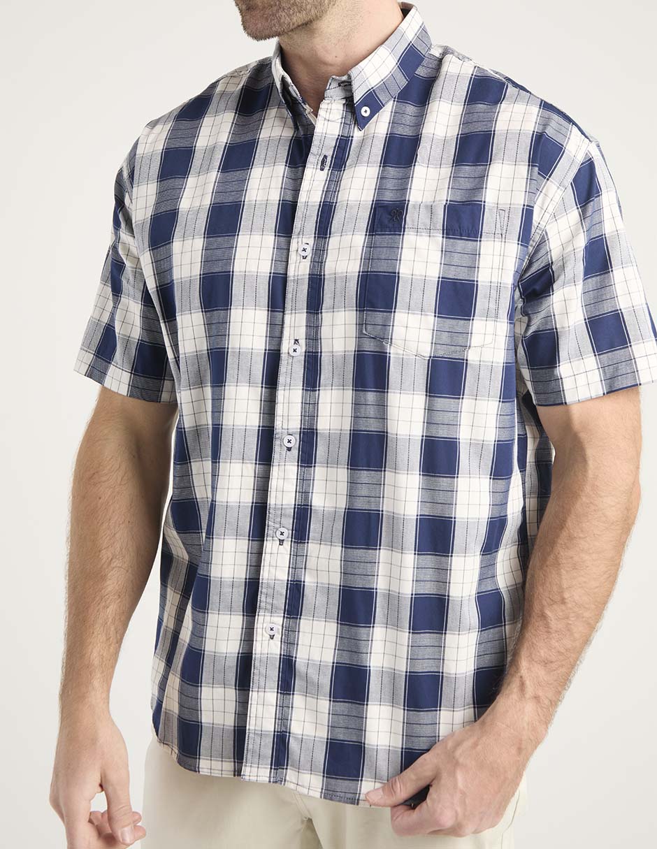 Camisa casual de algodón manga corta para hombre 5