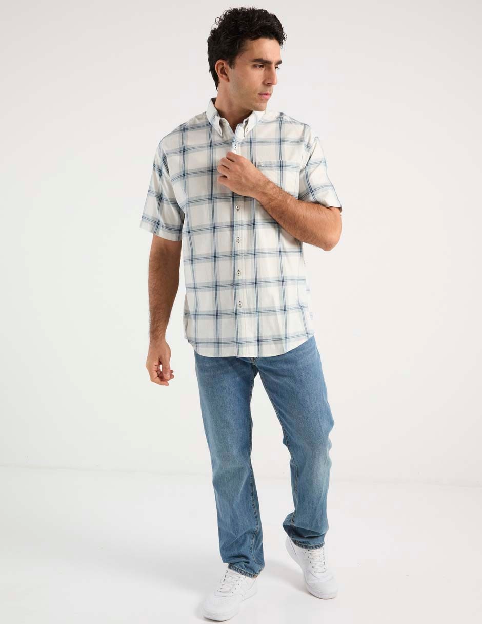 Camisa casual de algodón manga corta para hombre 3
