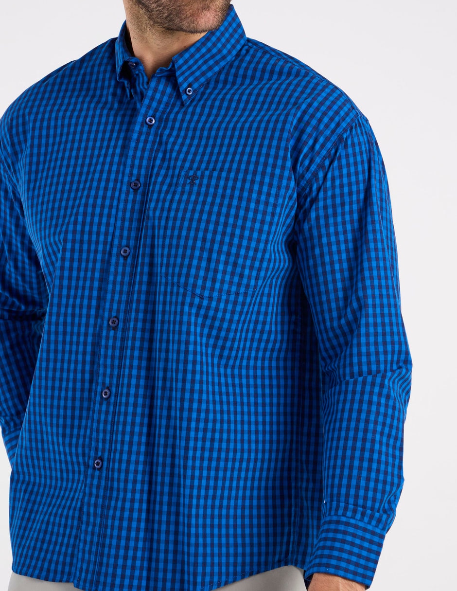 Camisa casual de algodón manga larga para hombre 4