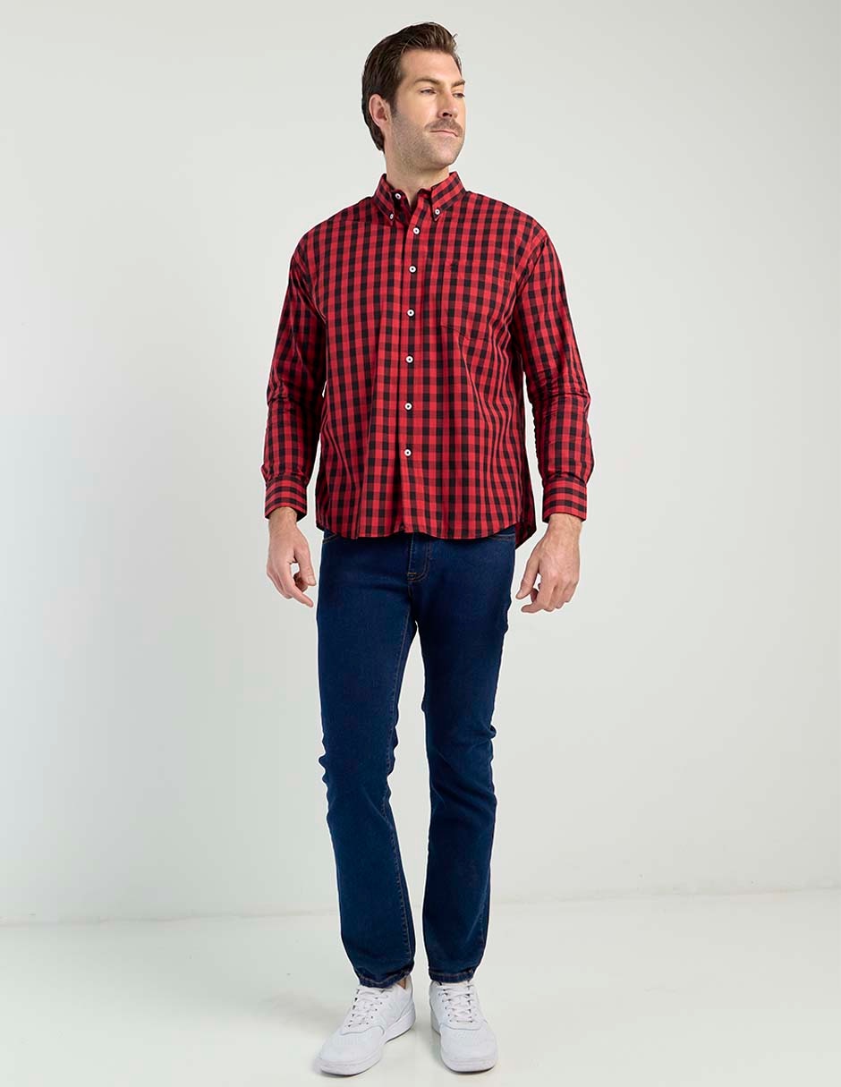 Camisa casual de algodón manga larga para hombre 3