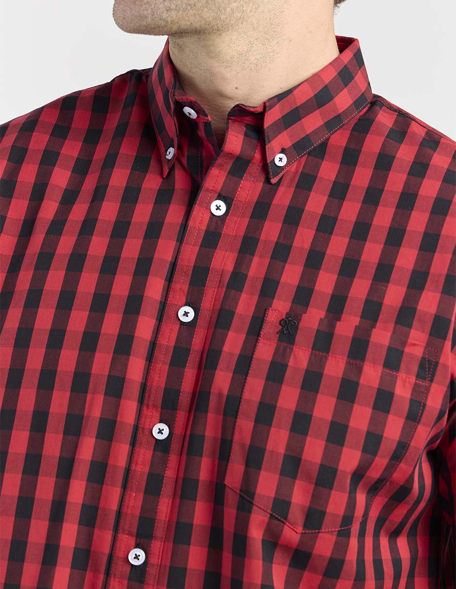 Camisa casual de algodón manga larga para hombre 4