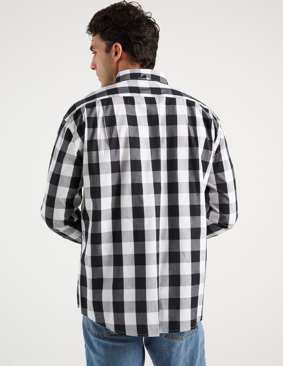 Camisa casual de algodón manga larga para hombre 2