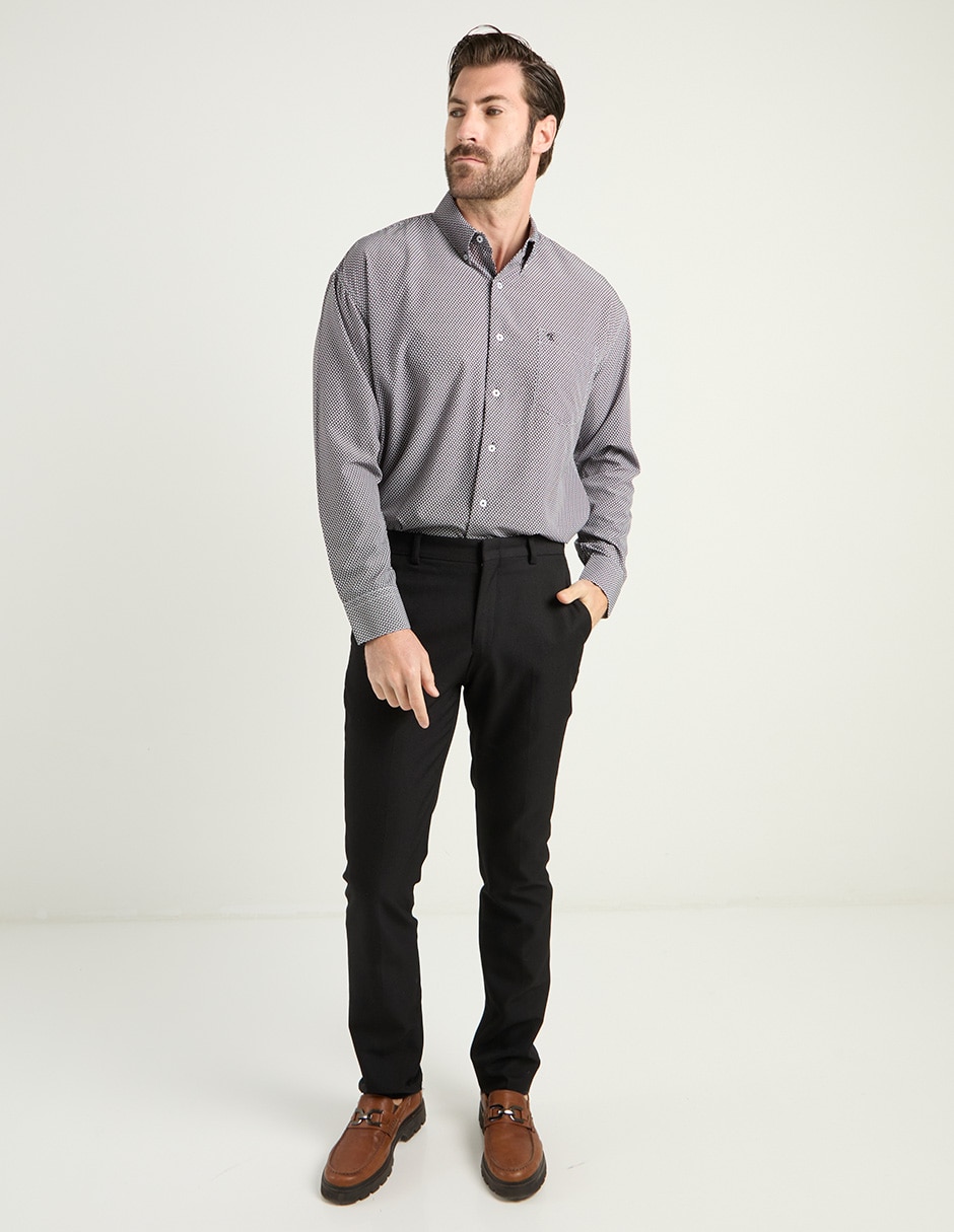 Camisa casual manga larga para hombre 3