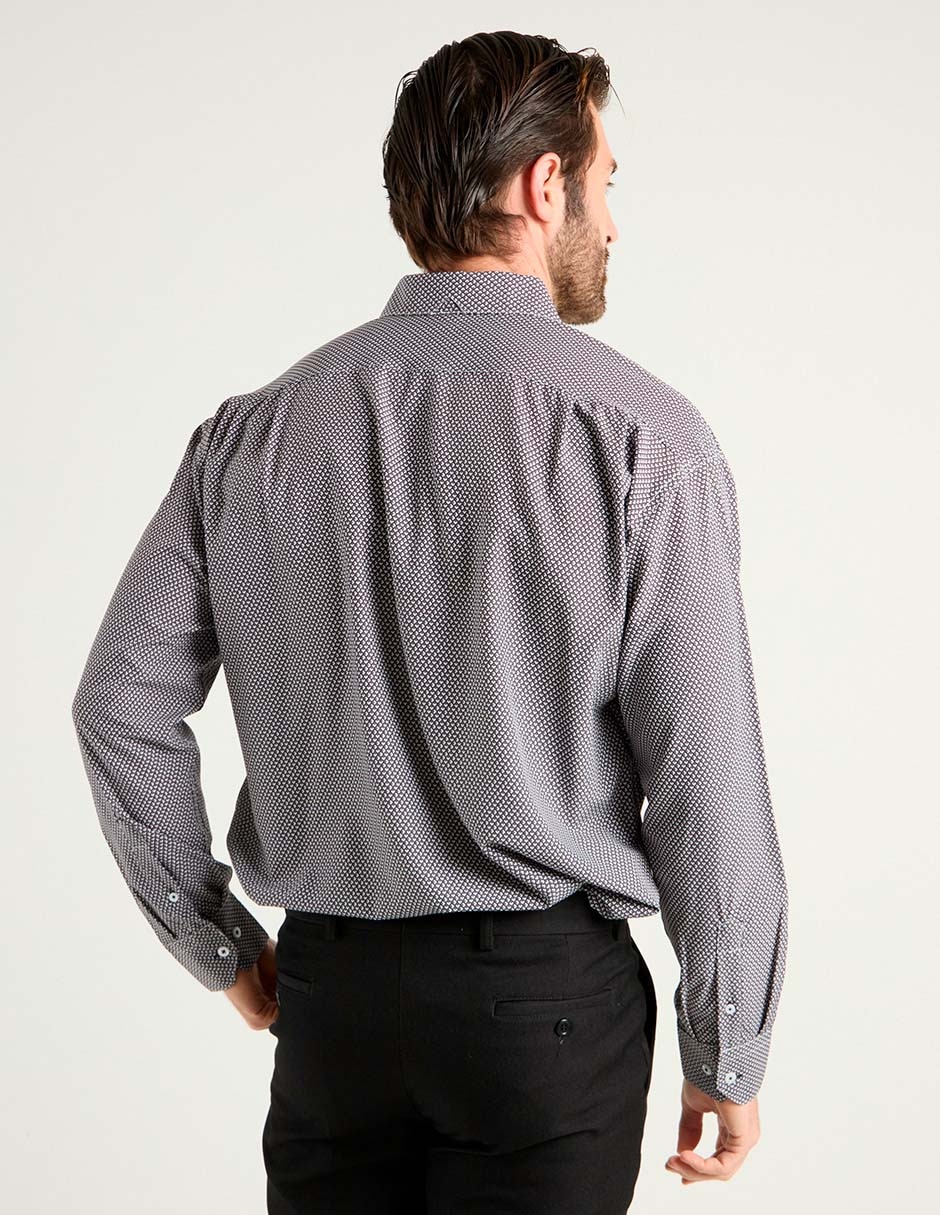 Camisa casual manga larga para hombre 6