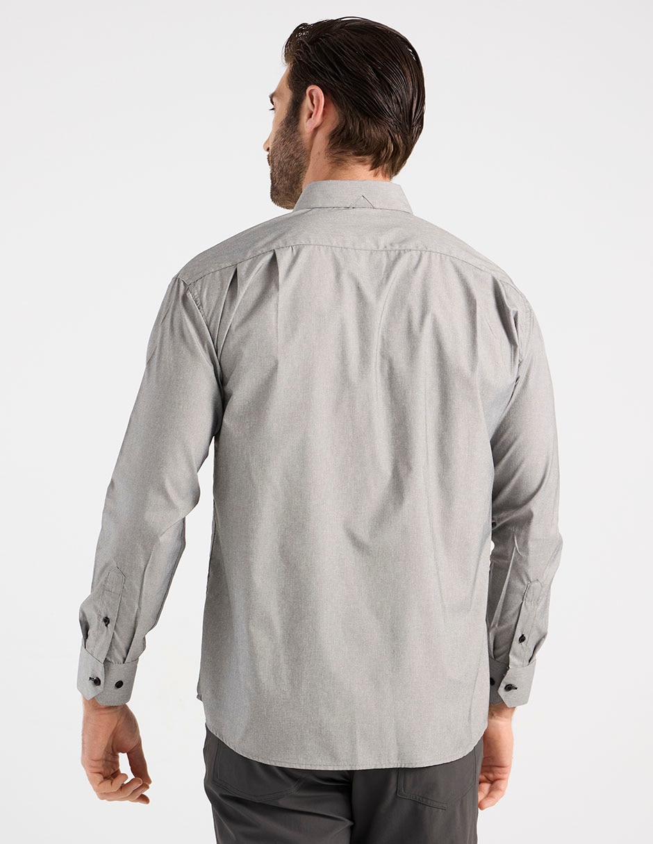 Camisa casual manga larga para hombre 2