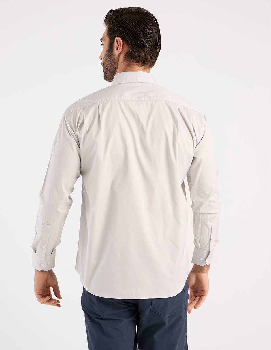 Camisa casual manga larga para hombre 2