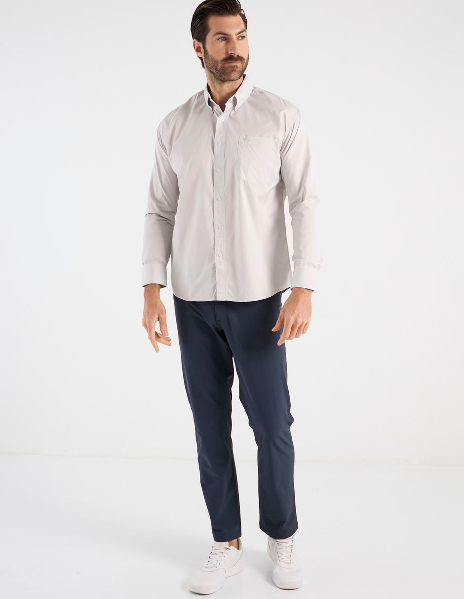 Camisa casual manga larga para hombre 3