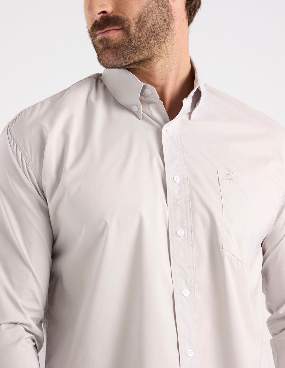 Camisa casual manga larga para hombre 4