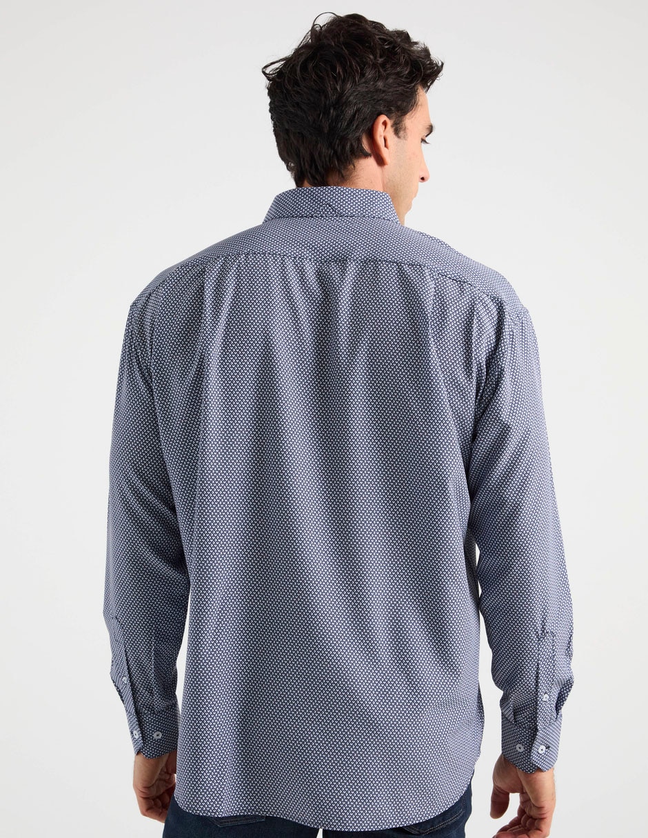 Camisa casual de algodón manga larga para hombre 2