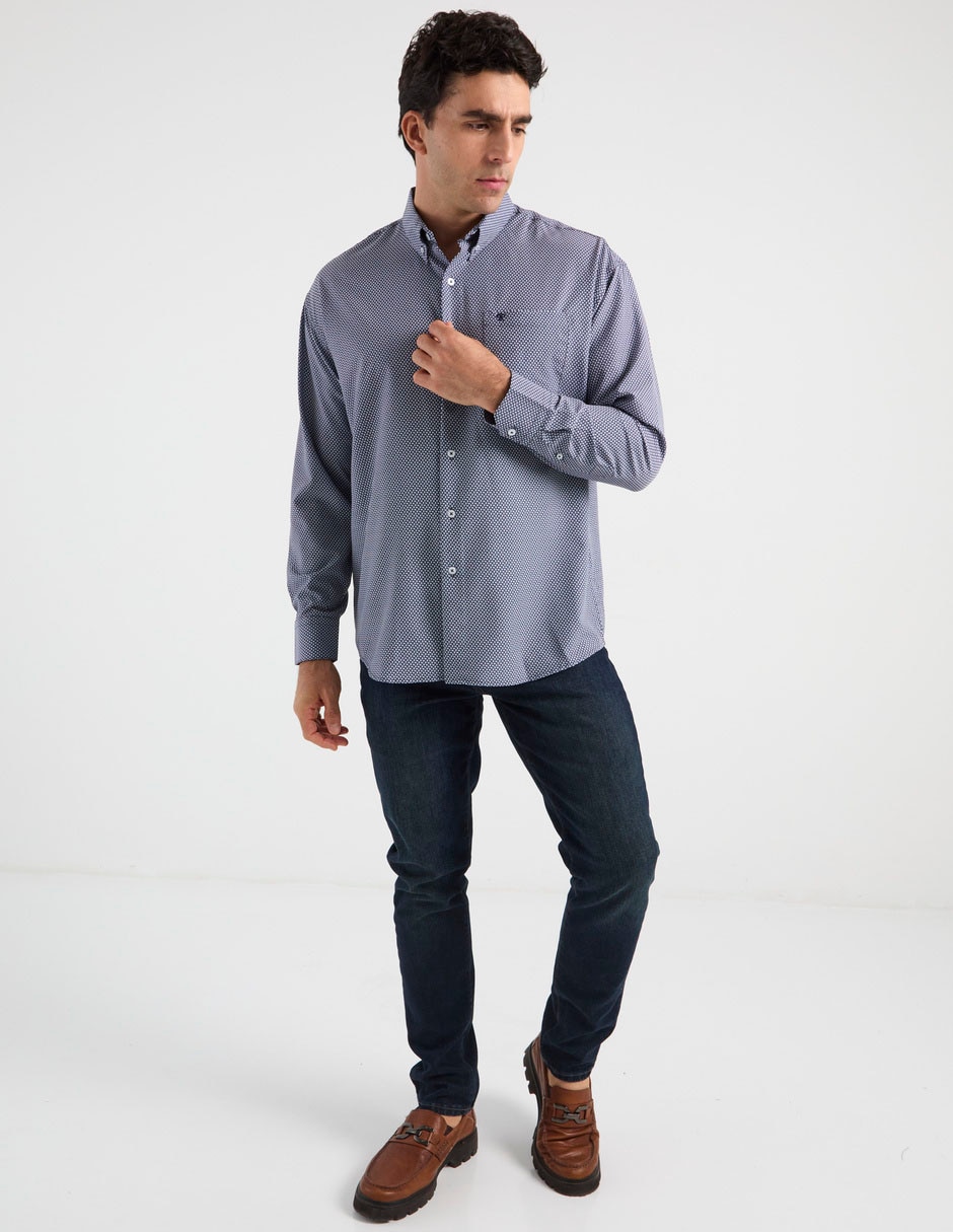 Camisa casual de algodón manga larga para hombre 3