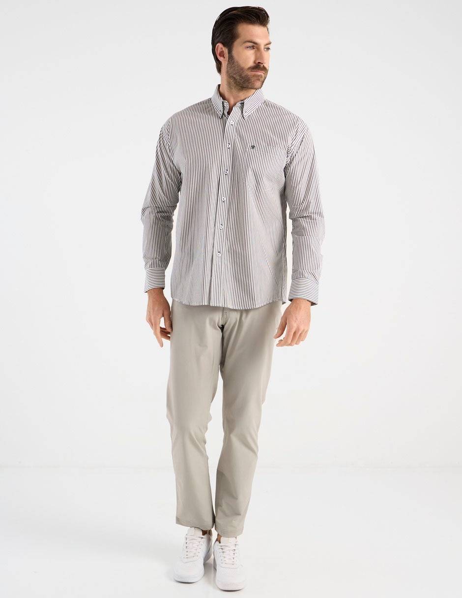 Camisa casual de algodón manga larga para hombre 3