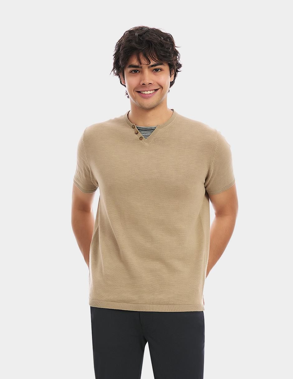 Playera cuello redondo para hombre