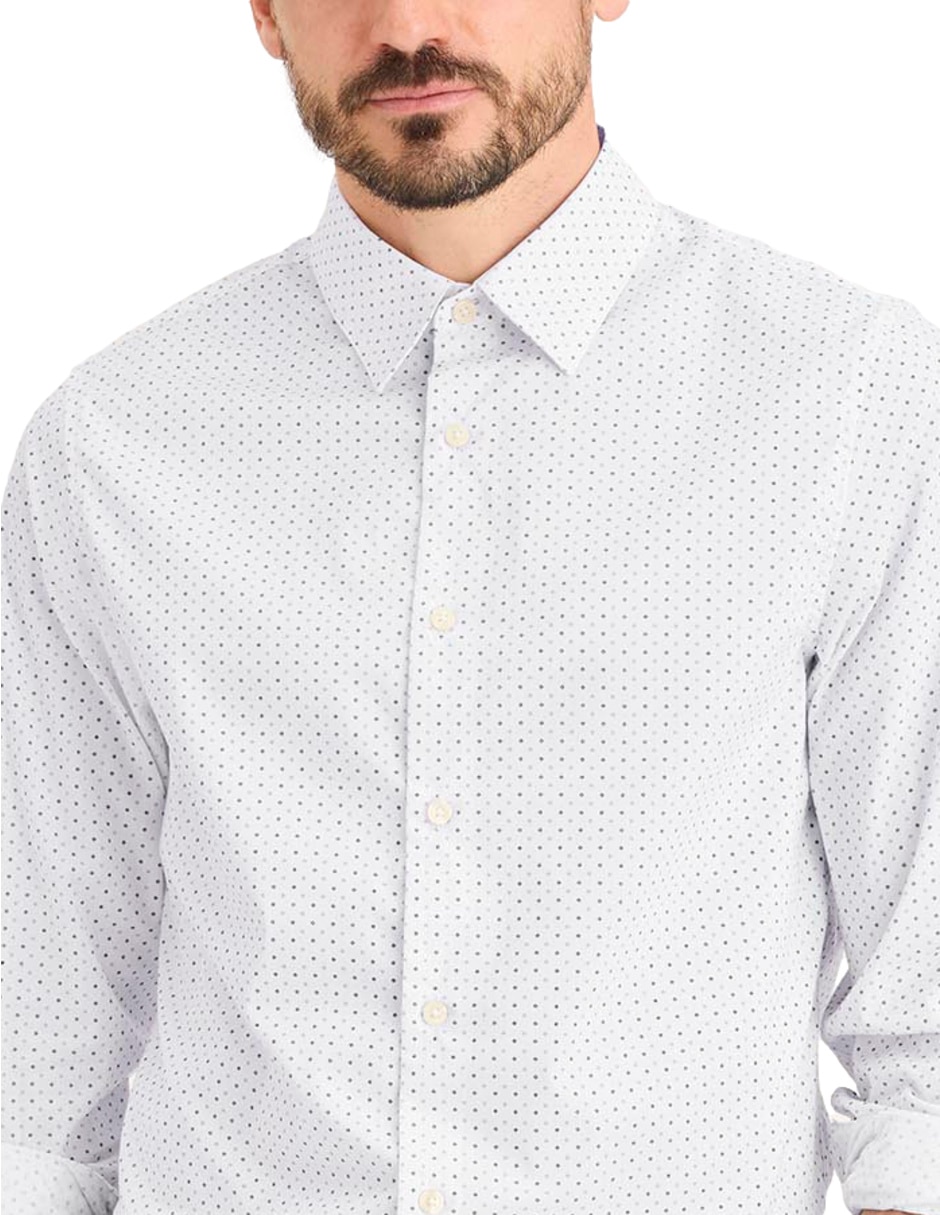 Camisa casual de algodón manga larga para hombre 2