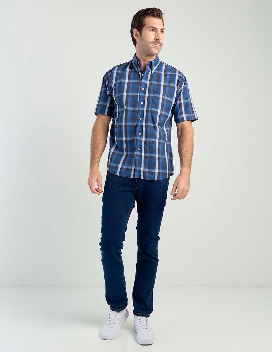 Camisa casual de algodón manga corta para hombre 2