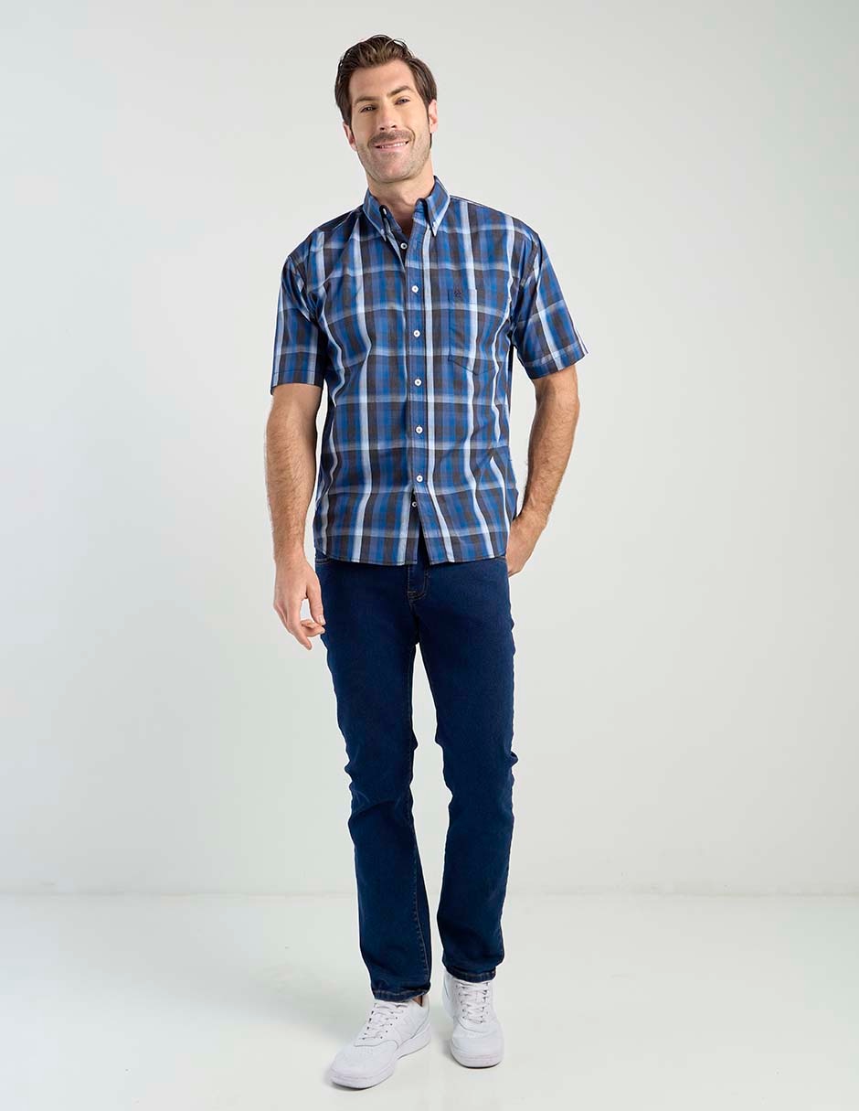 Camisa casual de algodón manga corta para hombre 3