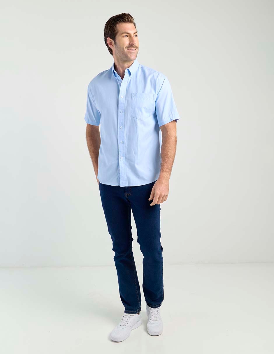 Camisa casual de algodón manga corta para hombre 3