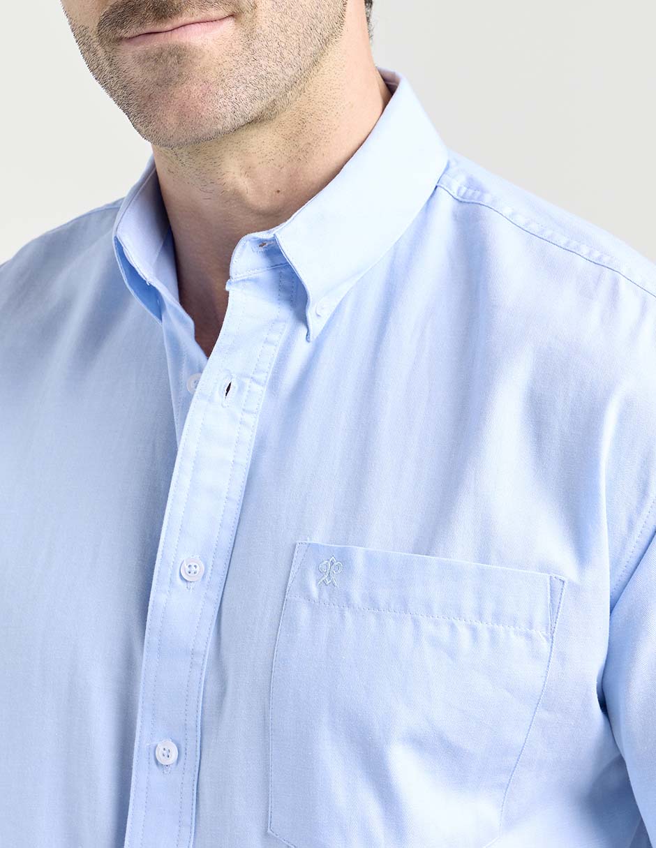 Camisa casual de algodón manga corta para hombre 4