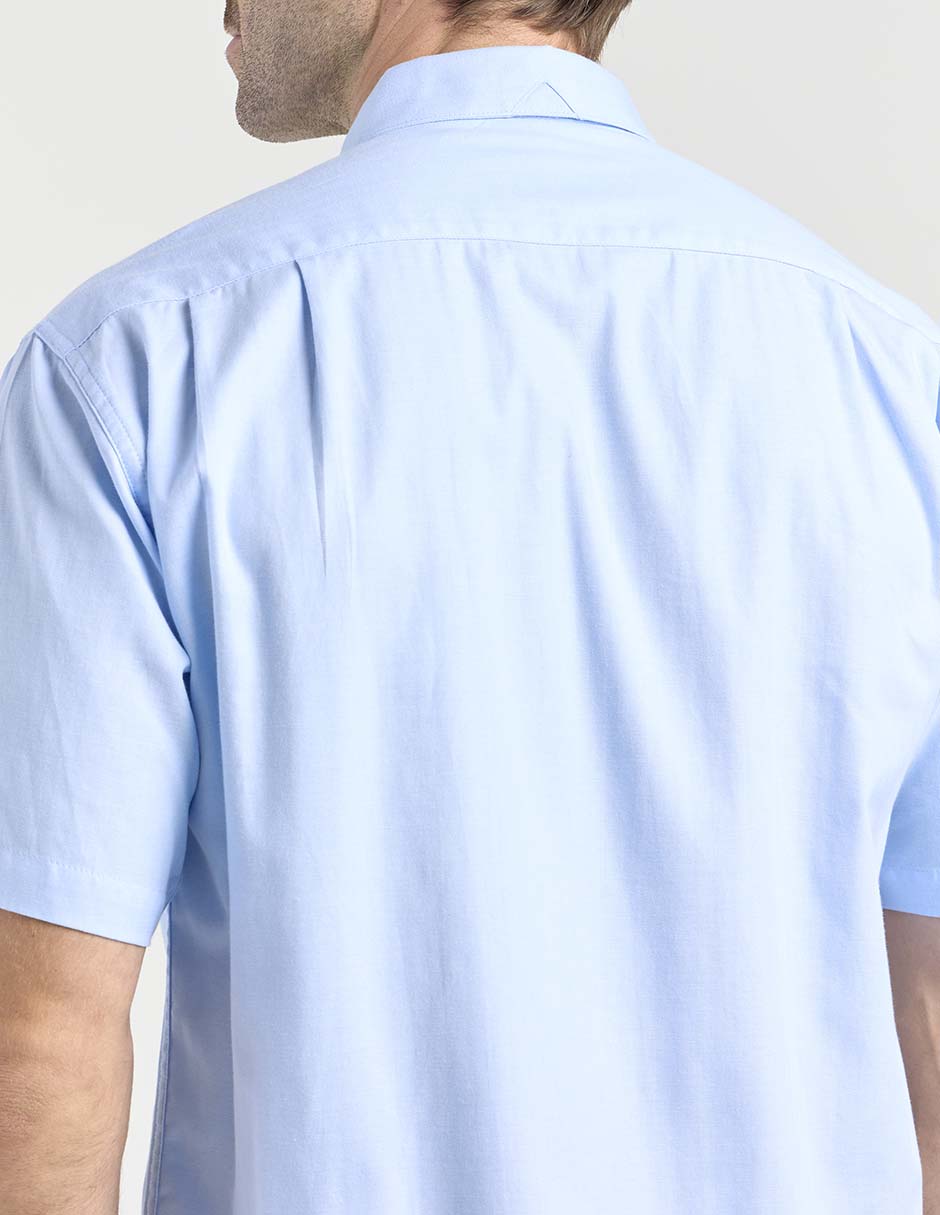 Camisa casual de algodón manga corta para hombre 5
