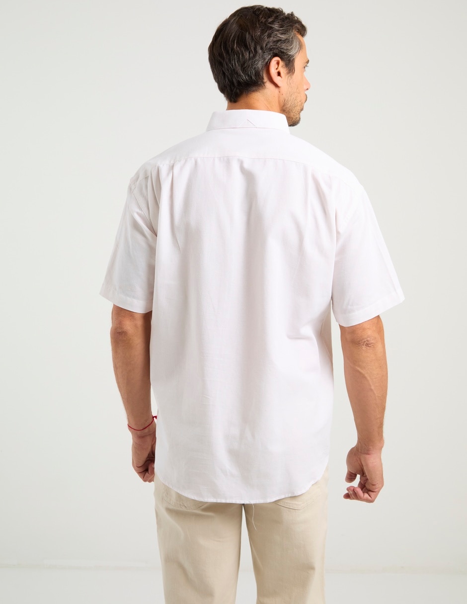 Camisa casual de algodón manga corta para hombre 6