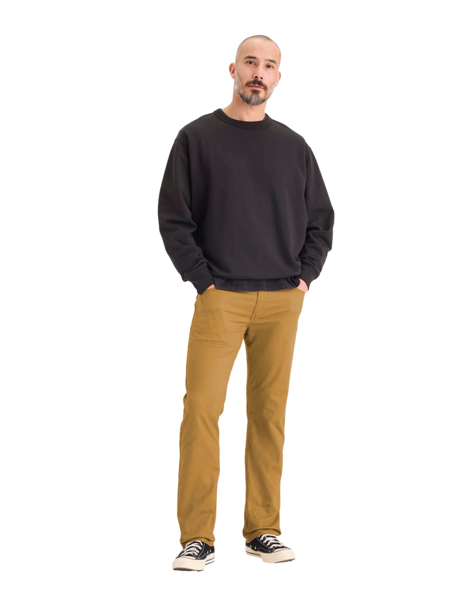Pantalón recto de algodón para hombre 1