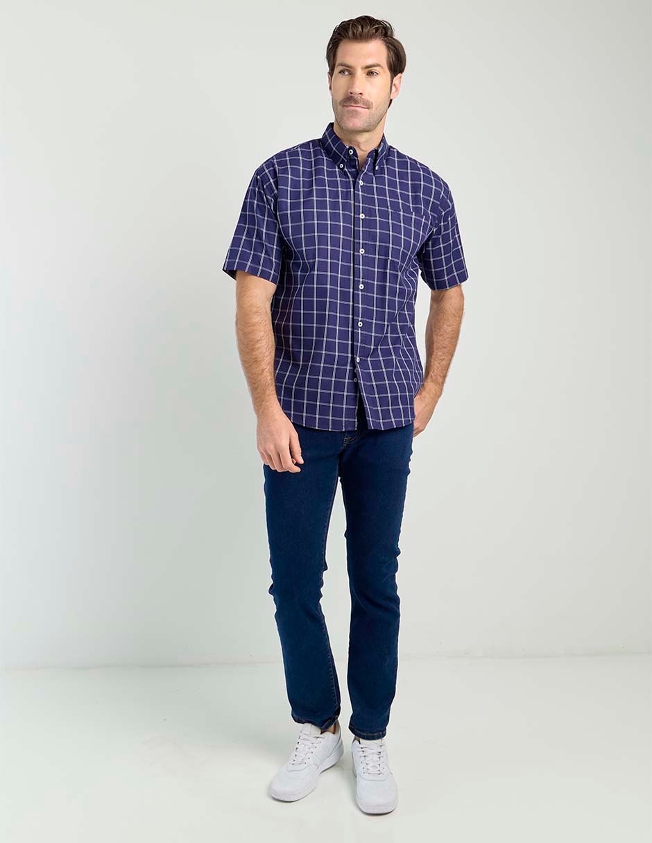 Camisa casual de algodón manga corta para hombre 2